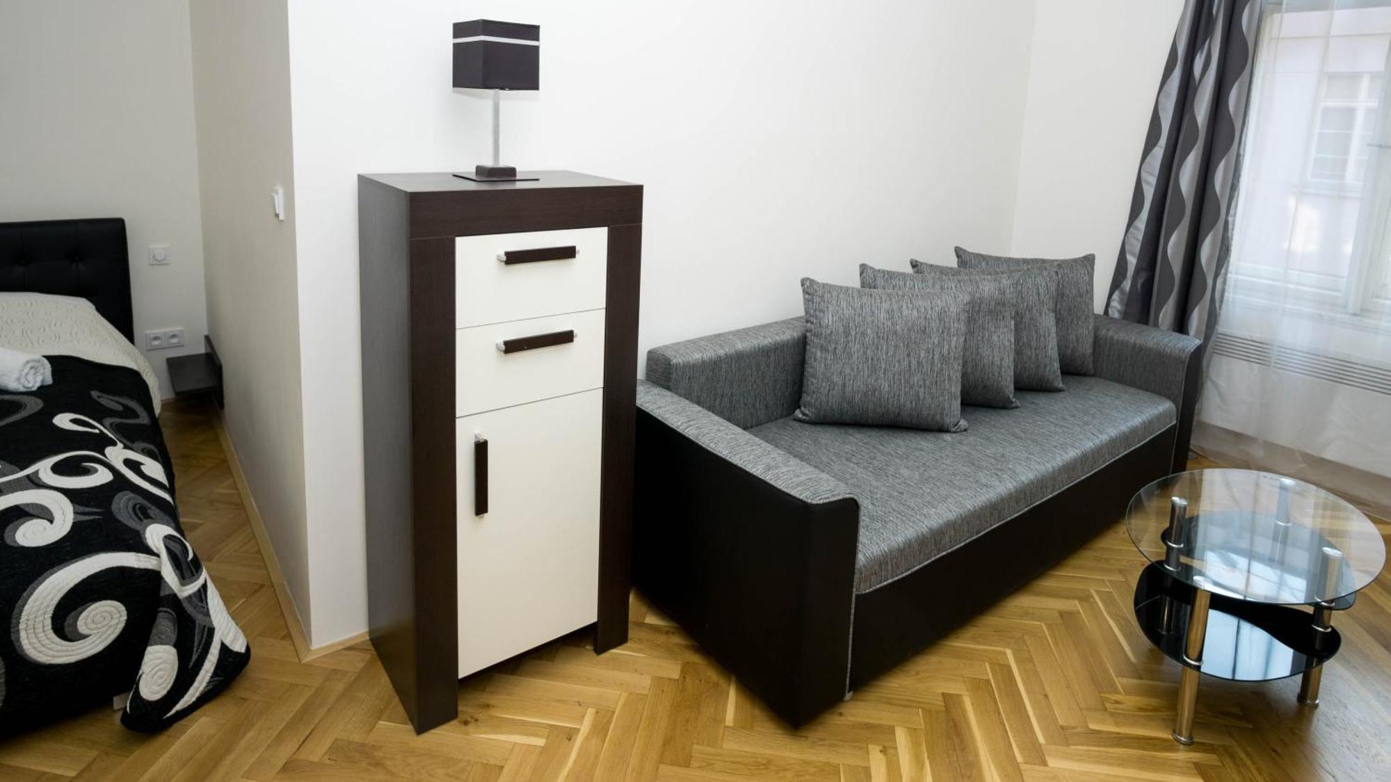 Black & White Apartment Prague By Wenceslas Square And Muzeum Quarto foto